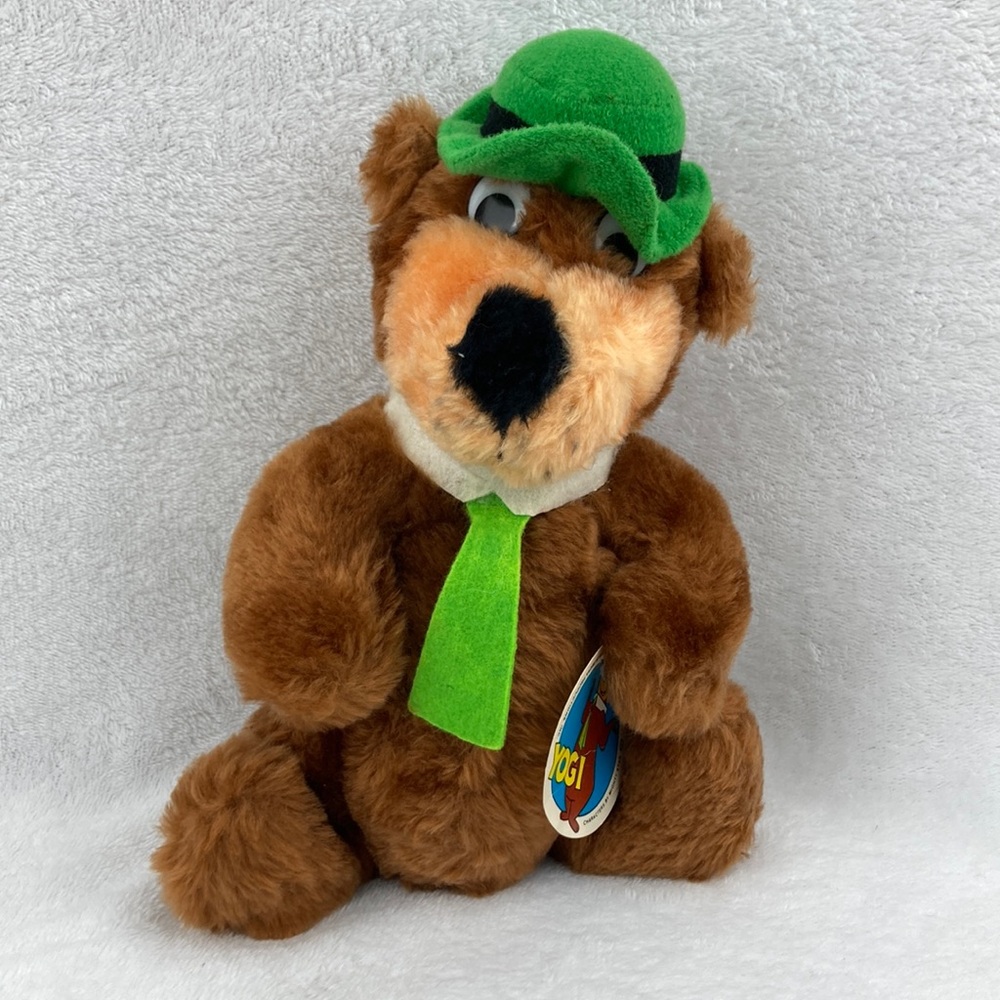 Hanna-Barbera VTG 1980 Yogi Bear Plush Stuffed Animal Toy 9”